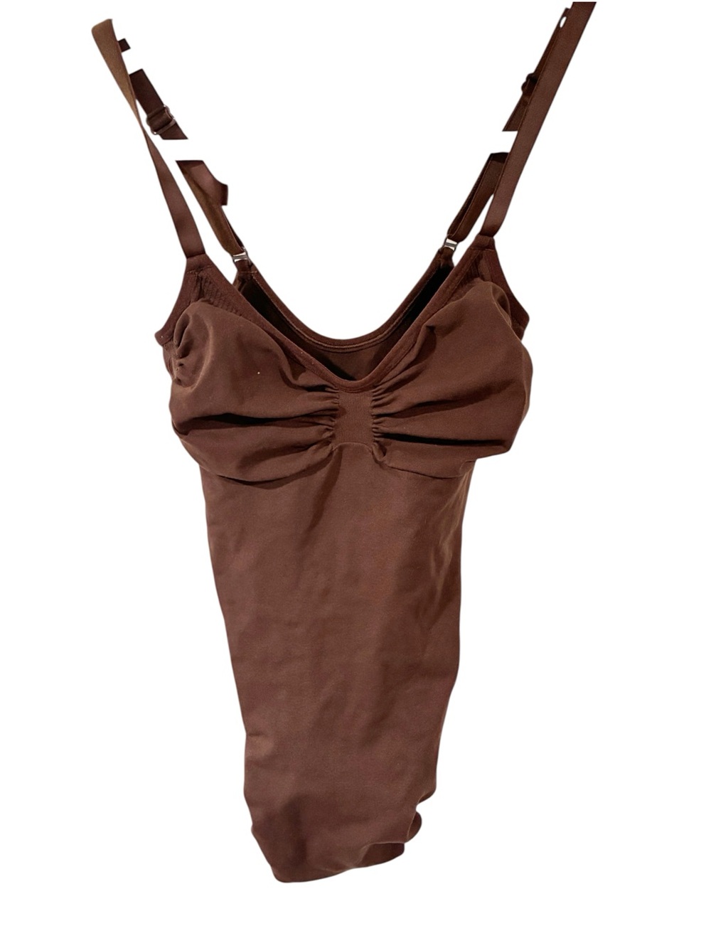 SKIMS Seamless Sculpt Mid Thigh Bodysuit Compression Shapewear Cocoa Medium